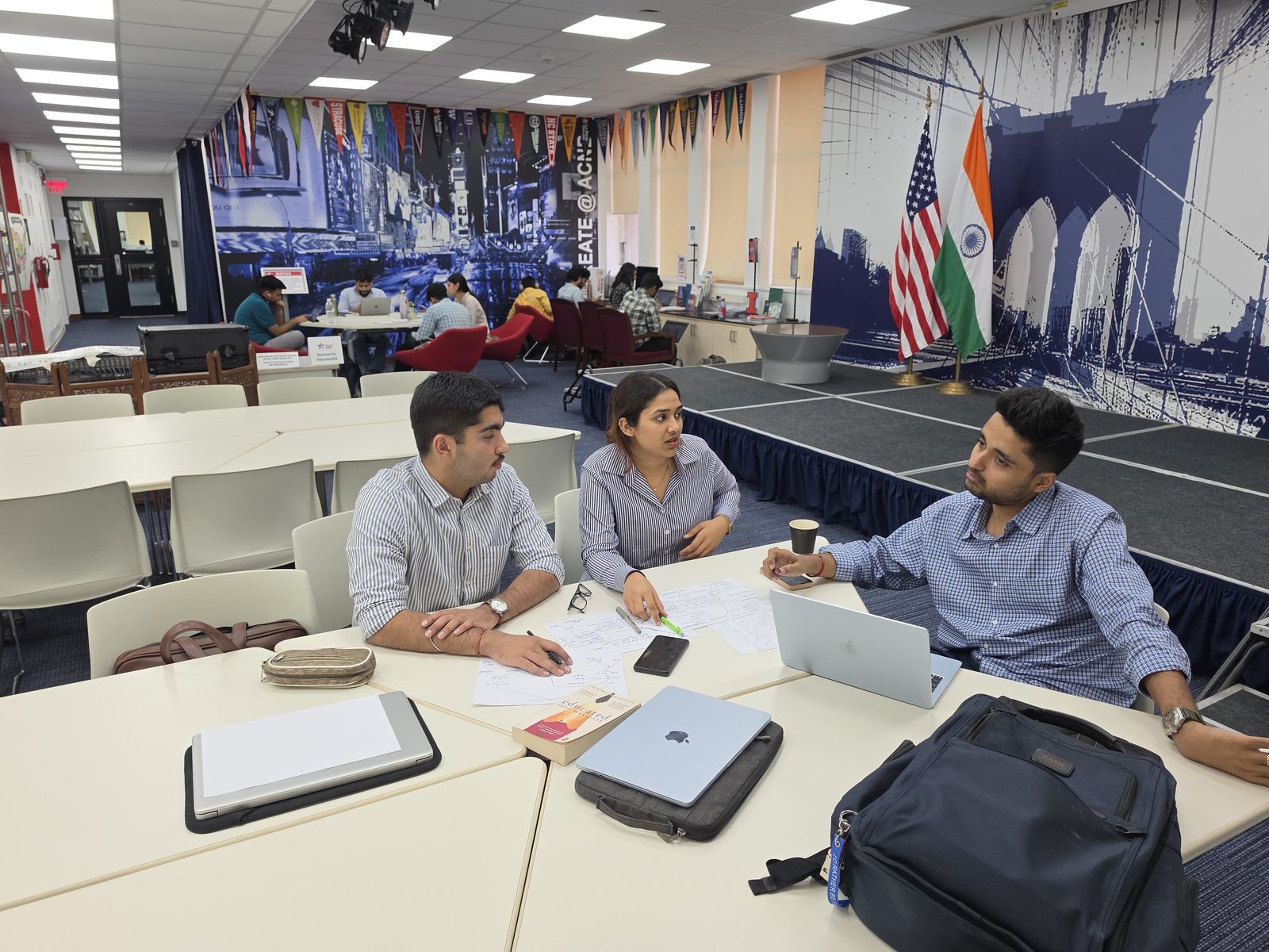 The team at the American Centre, New Delhi