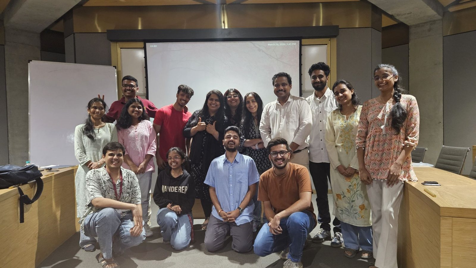 A Public Policy India cohort after a session