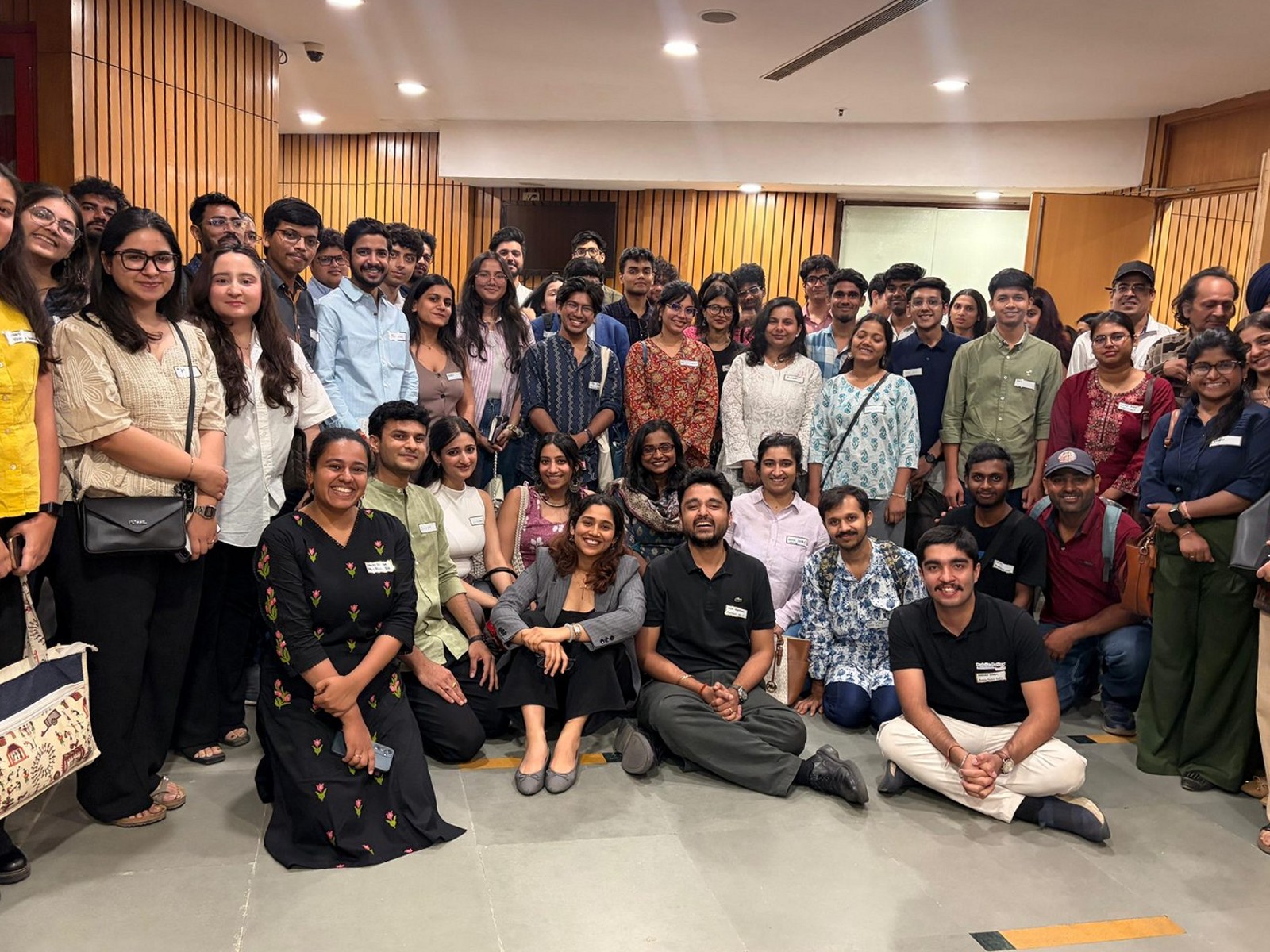 Members at a Public Policy India Policy Circle at the India International Centre, New Delhi