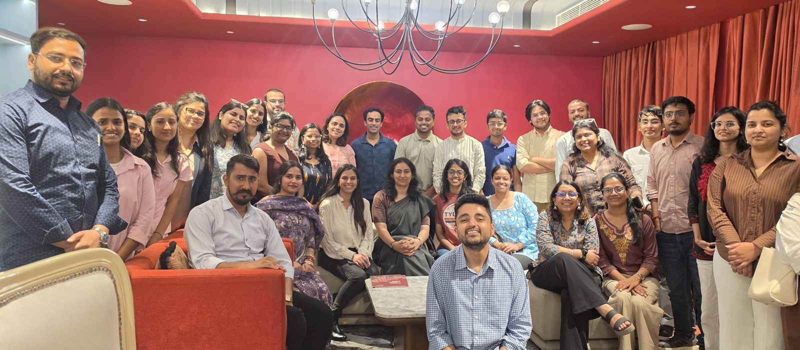 Members of the community gathered for a session