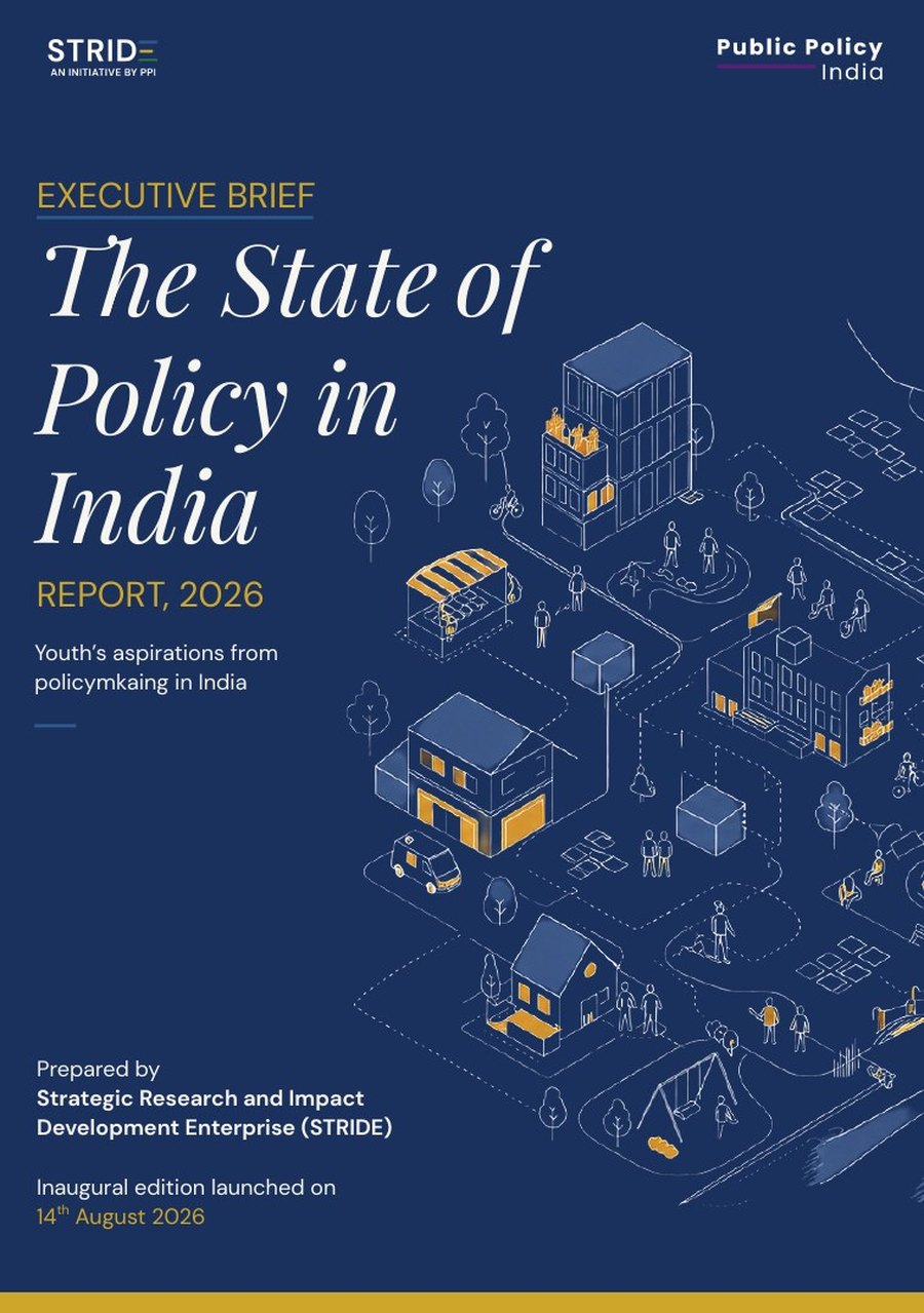 Cover of The State of Policy in India, 2026 report by STRIDE